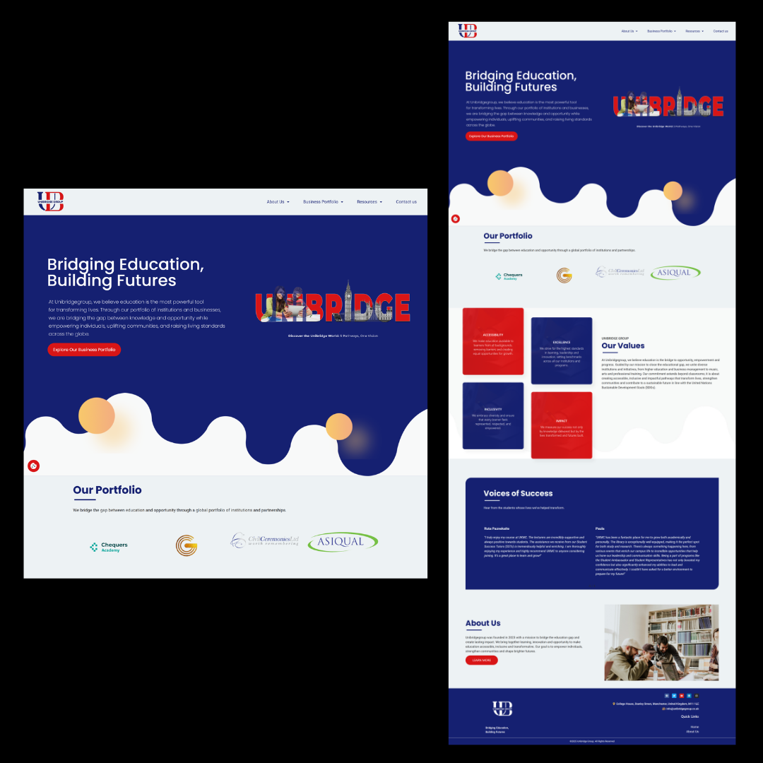 Website Development for UK Educational Institution