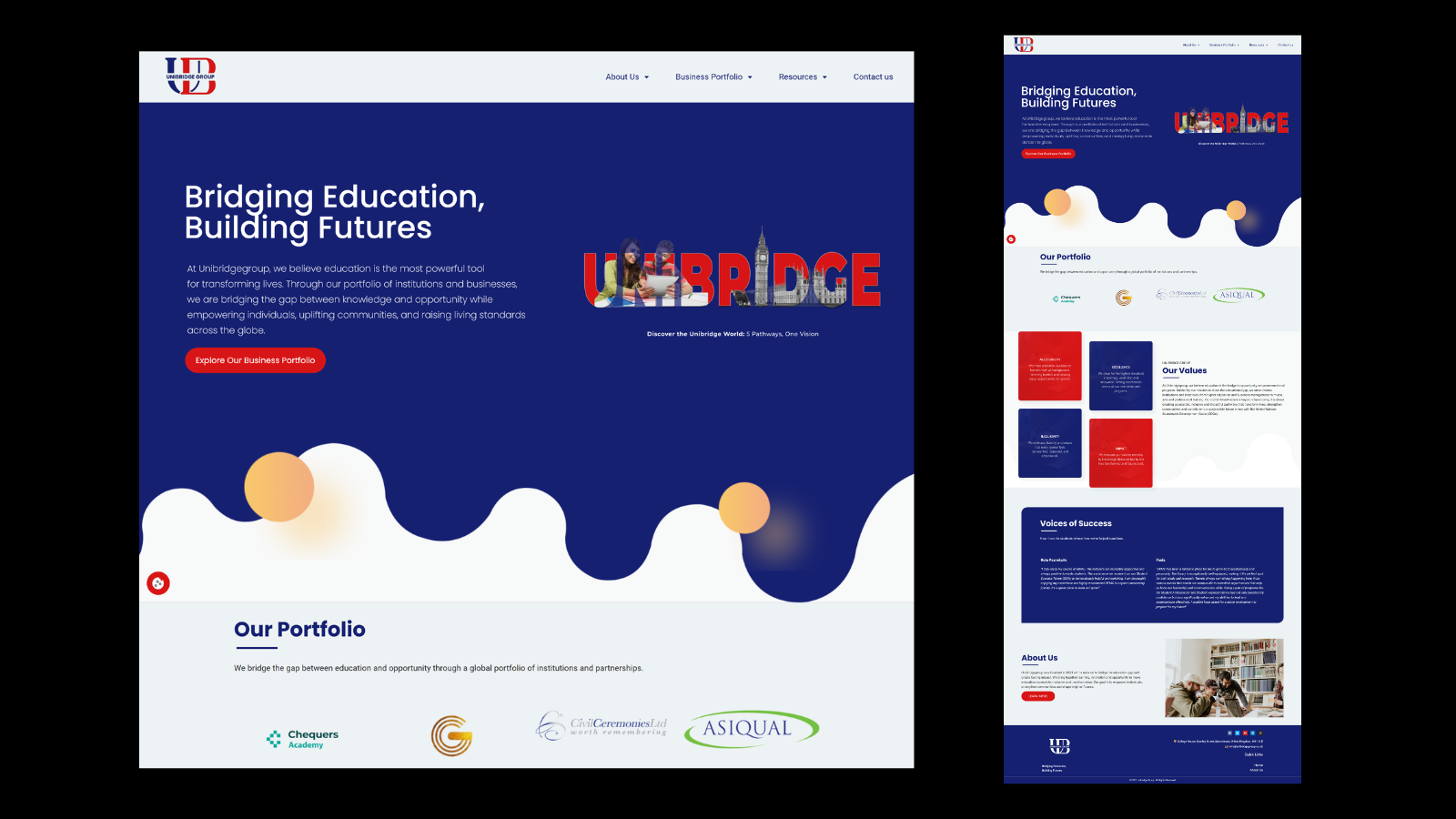 Website Development for UK Educational Institution